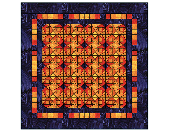 Field of Sunflowers sengetæppe Markno design mønstre