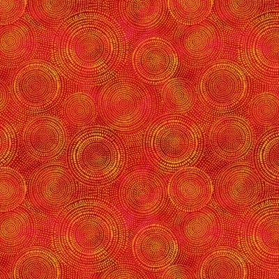 Radiance patchworkstof - Fiery