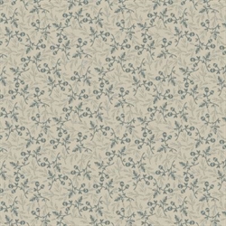 Dark and Stormy patchworkstof Beige blomster