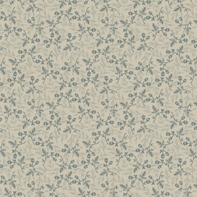 Dark and Stormy patchworkstof Beige blomster